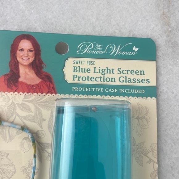 The Pioneer Woman glasses floral blue light screen protection glasses,case NWT - Picture 3 of 6